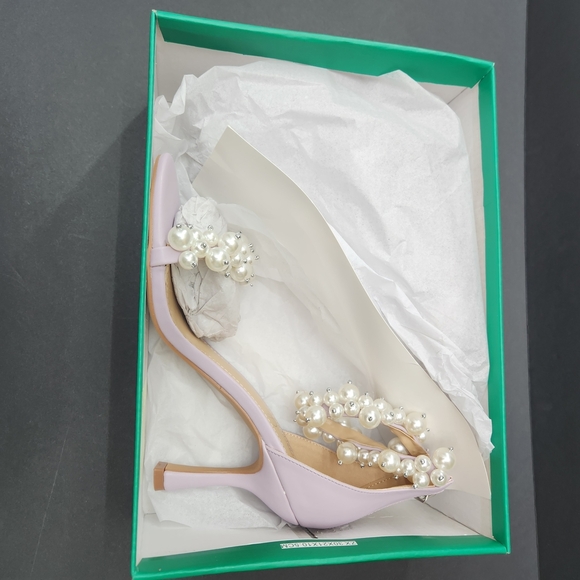 NEW Lauren Lorraine Violet Pearl Heels Size 8.5M - Picture 13 of 14